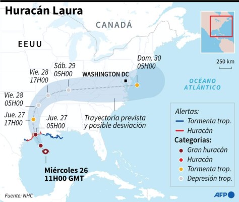 En vivo:Huracán Laura alcanza la categoría 3 rumbo a EEUU