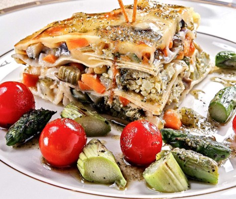 Lasaña con vegetales