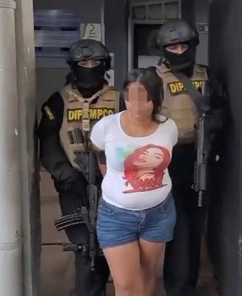 La captura de alias “la Negra” se realizó en la colonia Tepeaca en la zona sureste de San Pedro Sula.