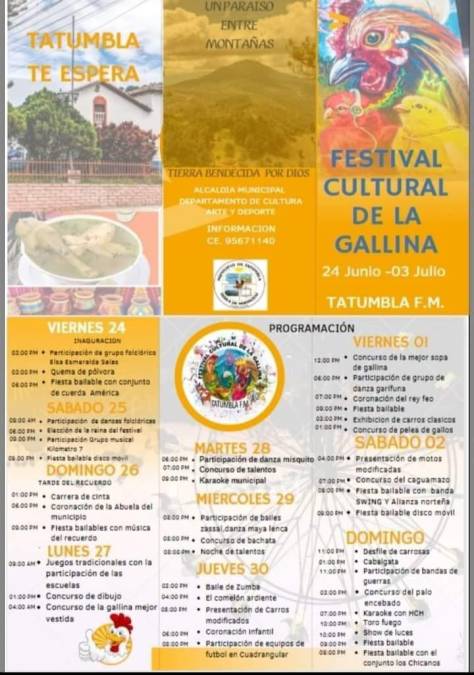 El Festival Cultural de la Gallina este 2022 se celebra desde el 24 de junio hasta el 3 de julio.