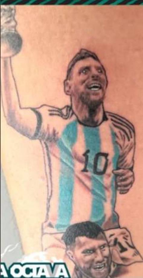 Los tatuajes más chistosos de Messi tras ganar el Mundial