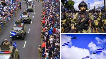 Con un impresionante despliegue militar, El Salvador conmemora hoy los 201 años de la independencia de Centroamérica de España, en una gigantesca marcha organizada por el Gobierno de Nayib Bukele.