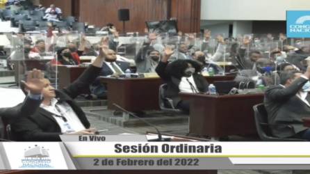 Diputados de Libre durante la votación.