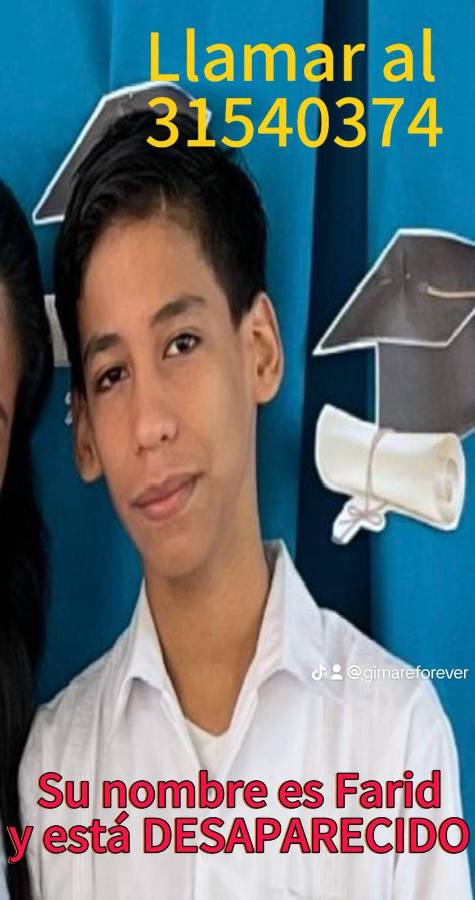 La familia de Farid Steven agradece cualquier ayuda que puedan brindar en estos momentos de angustia.