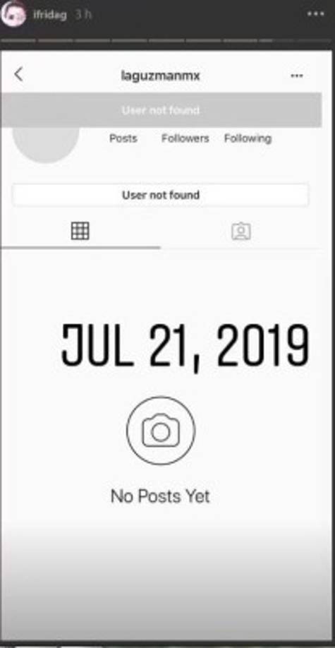 La cantante también compartió capturas de las cuentas de Instagram de su madre, Alejandra Guzmám, y su tío, Luis Enrique Guzmán, para probar que su familia la tiene bloqueada en la red.