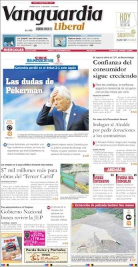 "Vanguardia Liberal de Colombia."