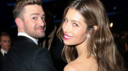 La pareja Justin Timberlake y Jessica Biel.