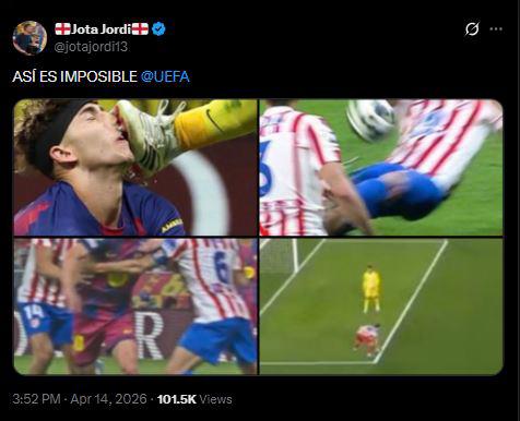 Atlético se burla e indignación en Barcelona: No nos han dejado ganar