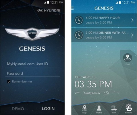 Las dos apps de Hyundai