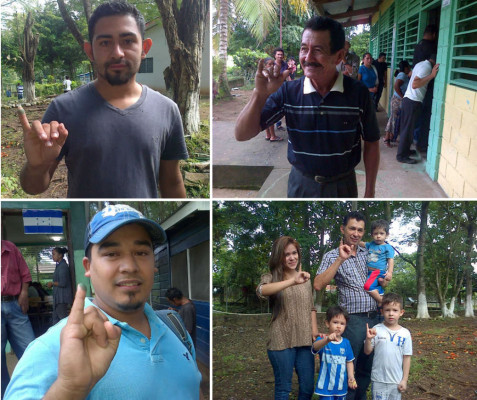 Hondureños acuden de forma masiva a centros de votaciones