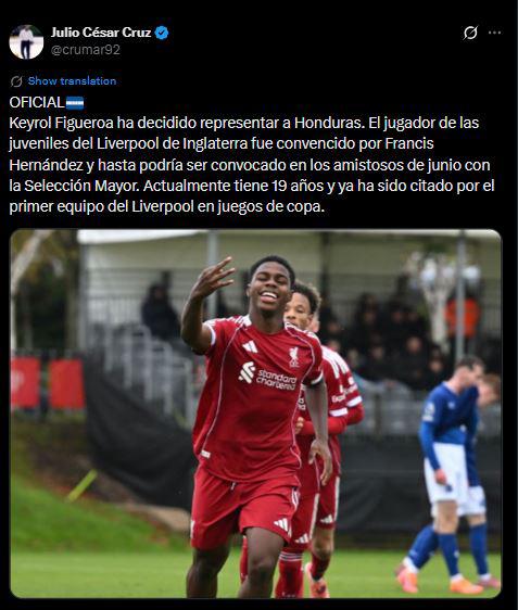 Revuelo por Keyrol Figueroa a Honduras: esto dicen tras anunciar su decisión