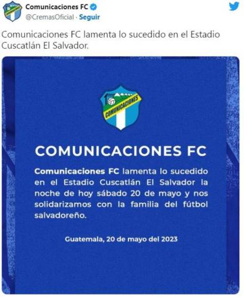 Comunicado de Comunicaciones de Guatemala.