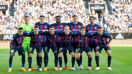 El 11 titular del Barcelona que perdió 2-1 ante Celta de Vigo en el último partido de la temporada en la Liga española.