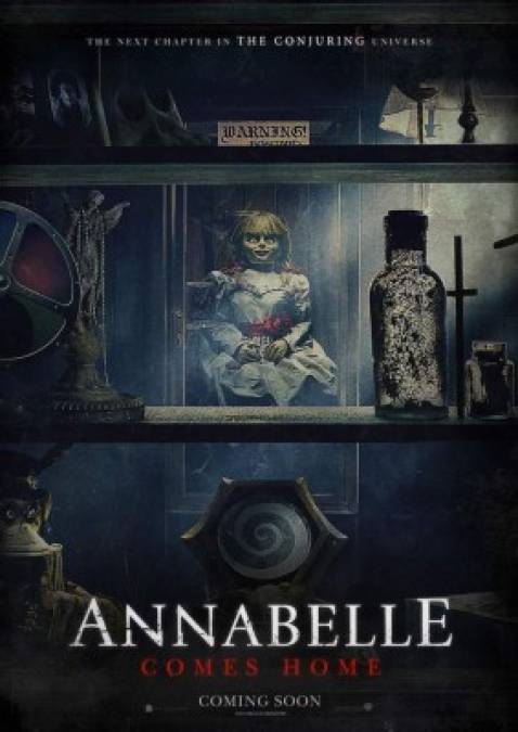 'Annabelle vuelve a casa'. Los Warren llevan la muñeca Annabelle a un lugar donde ya no puede causar estragos: su Sala de Artefactos. Allí, esta despertará la maldad de la habitación, poniendo su mirada en un nuevo objetivo: la hija de 10 años de los Warren, Judy. La niña, junto con su niñera y prima adolescente y una amiga de esta, se enfrentarán a la malvada muñeca. Fecha de estreno: 12 de julio de 2019.