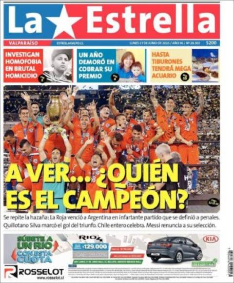Diario La Estrella se mofa, 'A ver...¿Quién es el campeón?'.