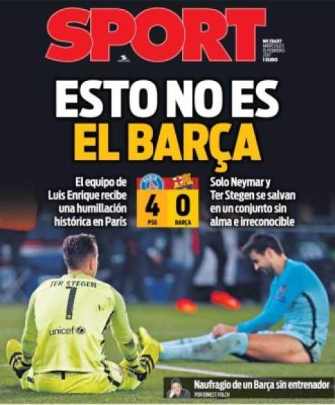 El diario barcelonista de Sport .