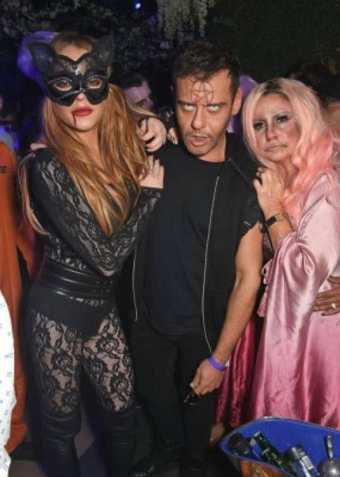 Lindsay Lohan, Mert y Fran Cutler lucieron sus disfraces.