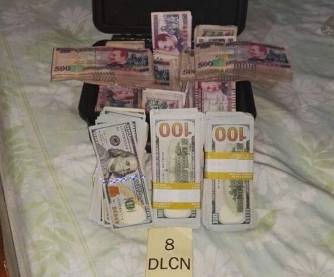 Operación Olimpo deja casi 23 mil dólares y un millón de lempiras confiscados