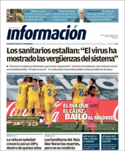 Cádiz dio el batacazo este fin de semana en la Liga de España.