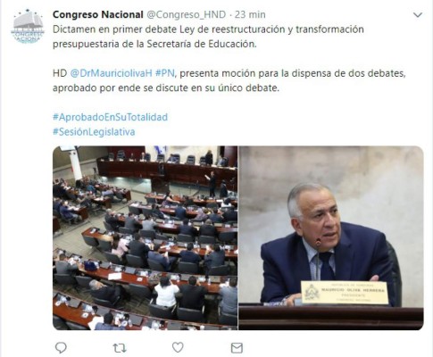 Diputados hondureños protagonizan zafarrancho por proyecto de Ley de Educación y Salud