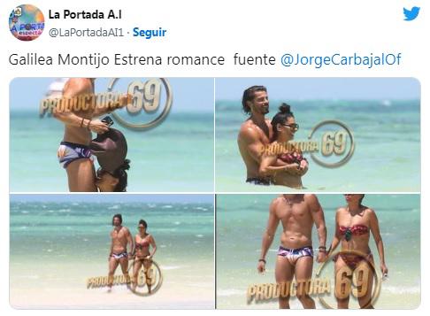 La nueva pareja se ve muy feliz.