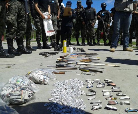Granada, armas y drogas decomisan en cárcel de Támara