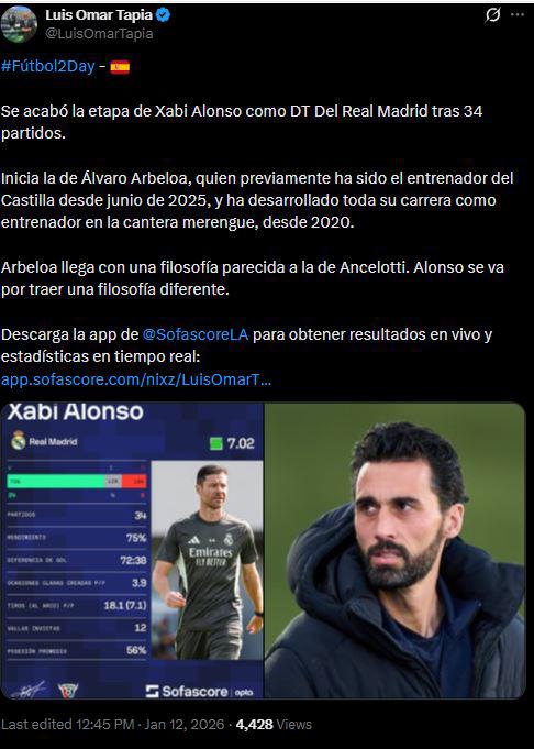 Real Madrid dijo adiós a Xabi Alonso: revuelo en redes y dardo tras su despido