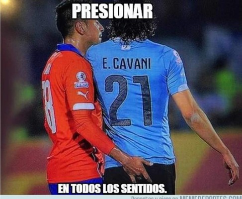 Los memes del incidente de Jara y Cavani