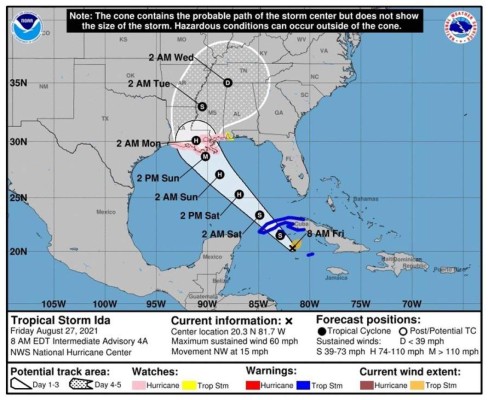 EEUU en alerta: Ciclón Ida se convierte en huracán