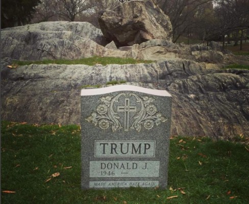 Hallan misteriosa tumba con el nombre de Trump en NY&nbsp;&nbsp;