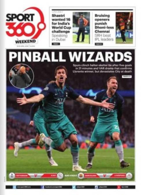 Sport 360 - 'Magos del pinball', así tituló el diario inglés tras la clasificación del Tottenham y eliminación del City.