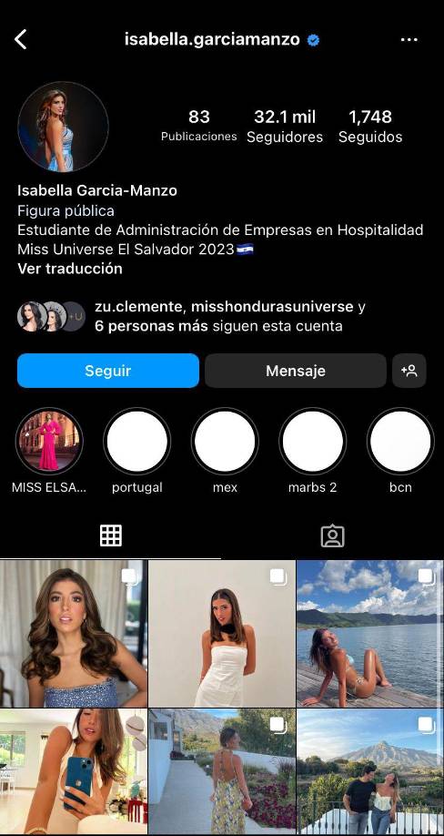 Su última publicación en su cuenta oficial de Instagram fue el pasado 26 de julio, y es que no ha compartido nada de su trabajo y proyección como Miss El Salvador. 