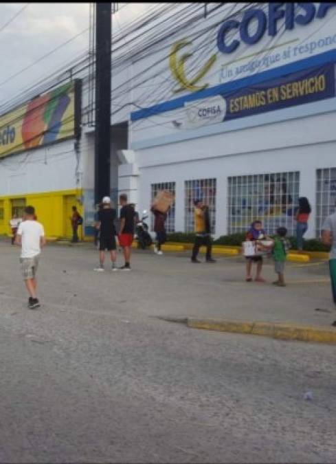 Pese a que las autoridades muchos lograron huir con los electrodomésticos robados.