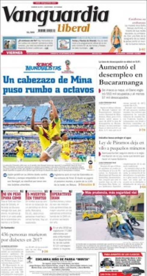 Yerry Mina tiene festejando a toda Colombia por su gol que los llevó a octavos de final en donde enfrentarán a Inglaterra.