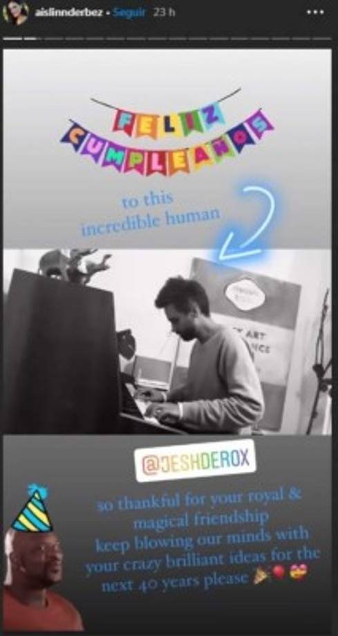 Aislin ha demostrado el gran cariño y admiración que se siente por su amigo, a quien le dejó un bonito mensaje en el día de su cumpleaños.