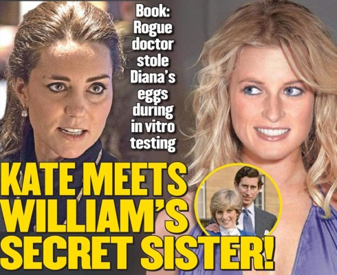 La revista Globe afirma que Kate quedó impresionada con el parecido físico de Sarah y la princesa Diana.
