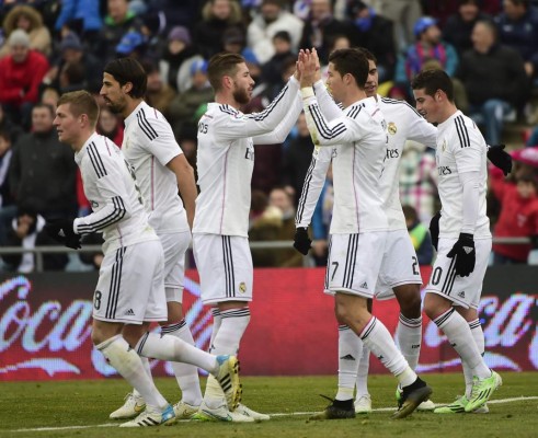 Real Madrid golea al Getafe y es campeón de invierno