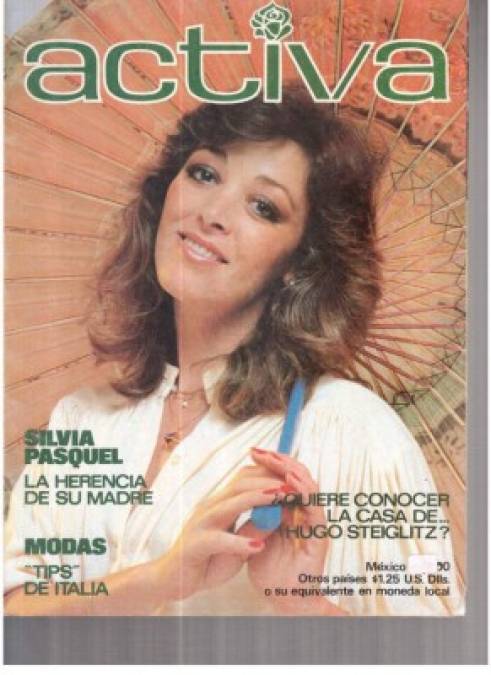 Pasquel también heredó la belleza de su madre y en su época de juventud fue parte de varios proyectos televisivos y portadas de revistas.