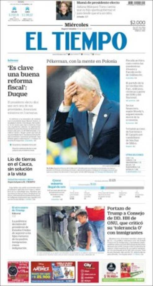 "El Tiempo de Colombia."
