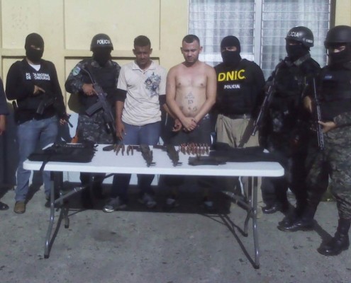 Capturan a tres supuestos pandilleros en San Pedro Sula