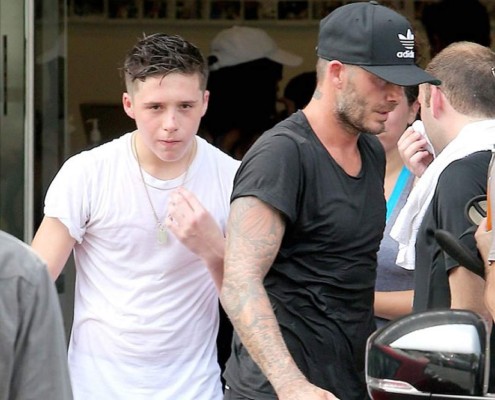 Beckham y su hijo mayor sufren un accidente de tráfico