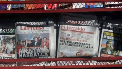 La portada de LA PRENSA destaca en las agencias internacionales un día después de las elecciones en Honduras que arrojan una ventaja a favor de Salvador Nasralla.