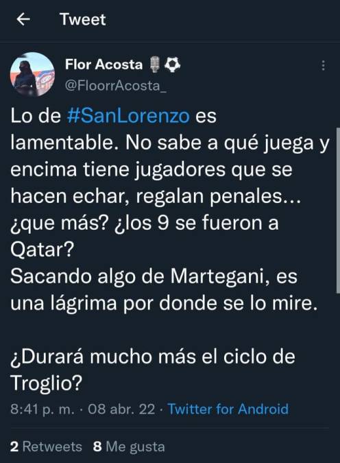 “Esto no es Honduras”: lo que dicen en Argentina sobre Troglio tras nueva derrota con San Lorenzo