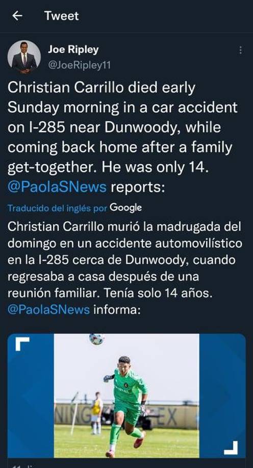 Su familia solicita ayuda: Consternación en Estados Unidos por muerte de futbolista hondureño