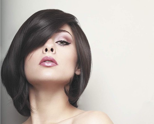 Maquillaje rosa pastel