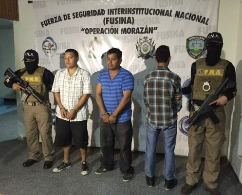 Por extorsión capturan a banda en Choloma