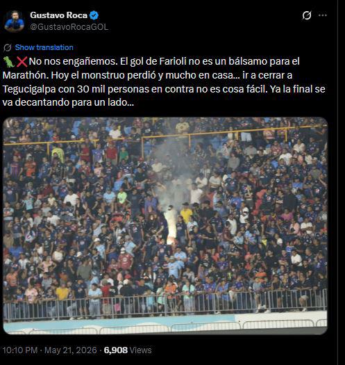 Prensa reacciona tras la final Marathón vs Motagua y esto dicen de Farioli