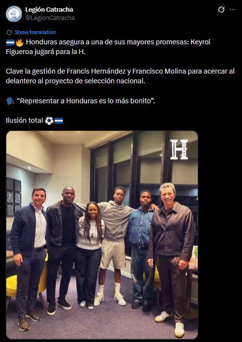 Revuelo por Keyrol Figueroa a Honduras: esto dicen tras anunciar su decisión