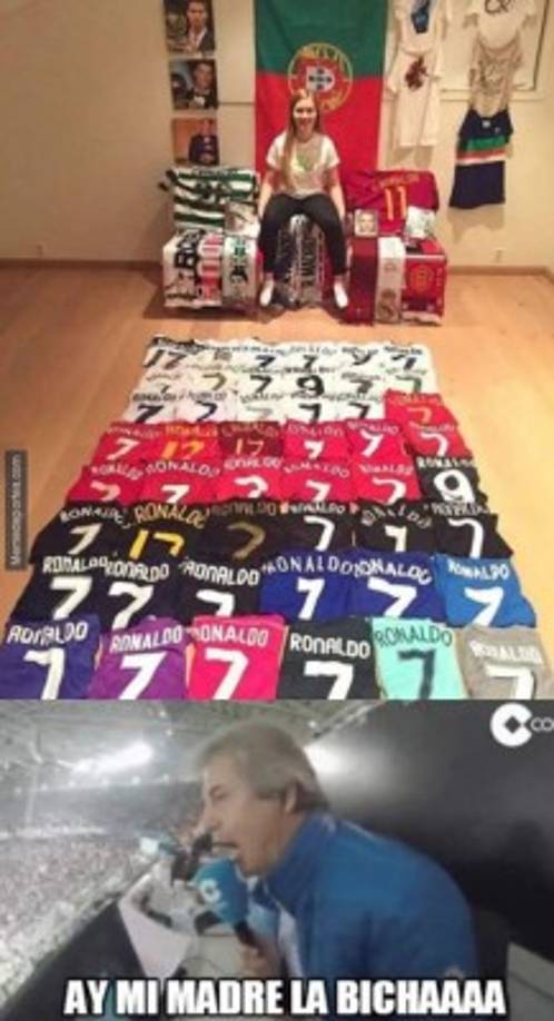 Sorprendente colección de camisetas de Cristiano Ronaldo.