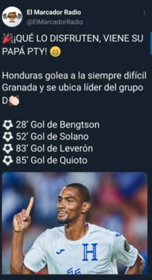 El Marcador Radio de Panamá ha comenzado a calentar el duelo al señalar que son los papá de Honduras.